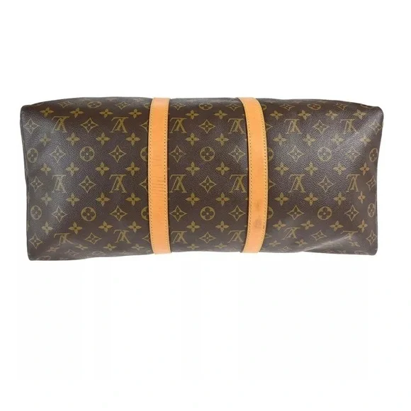 LOUIS VUITTON KEEPALL 50 TRAVEL DUFFEL MONOGRAM CANVAS Authentic - Picture 4 of 11